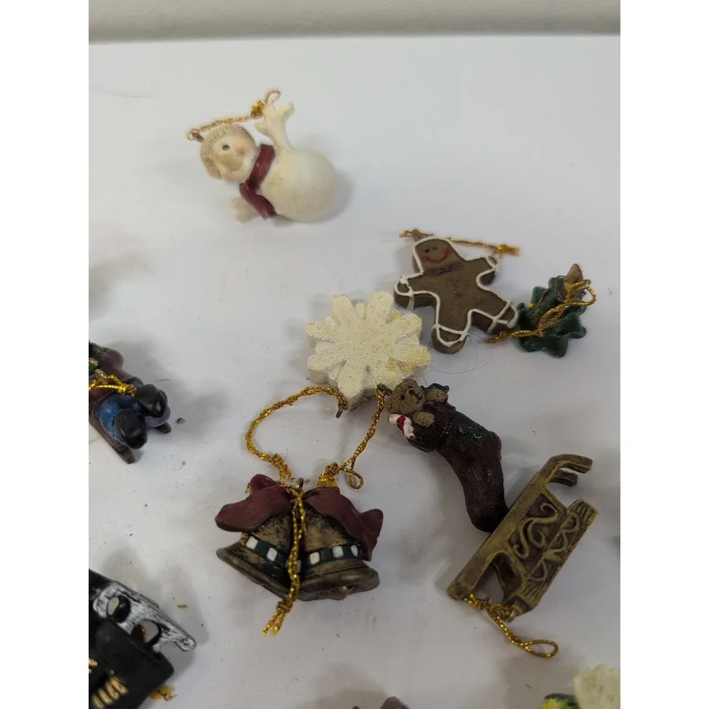 Vintage 19 Miniature Christmas‎ Ornaments 1